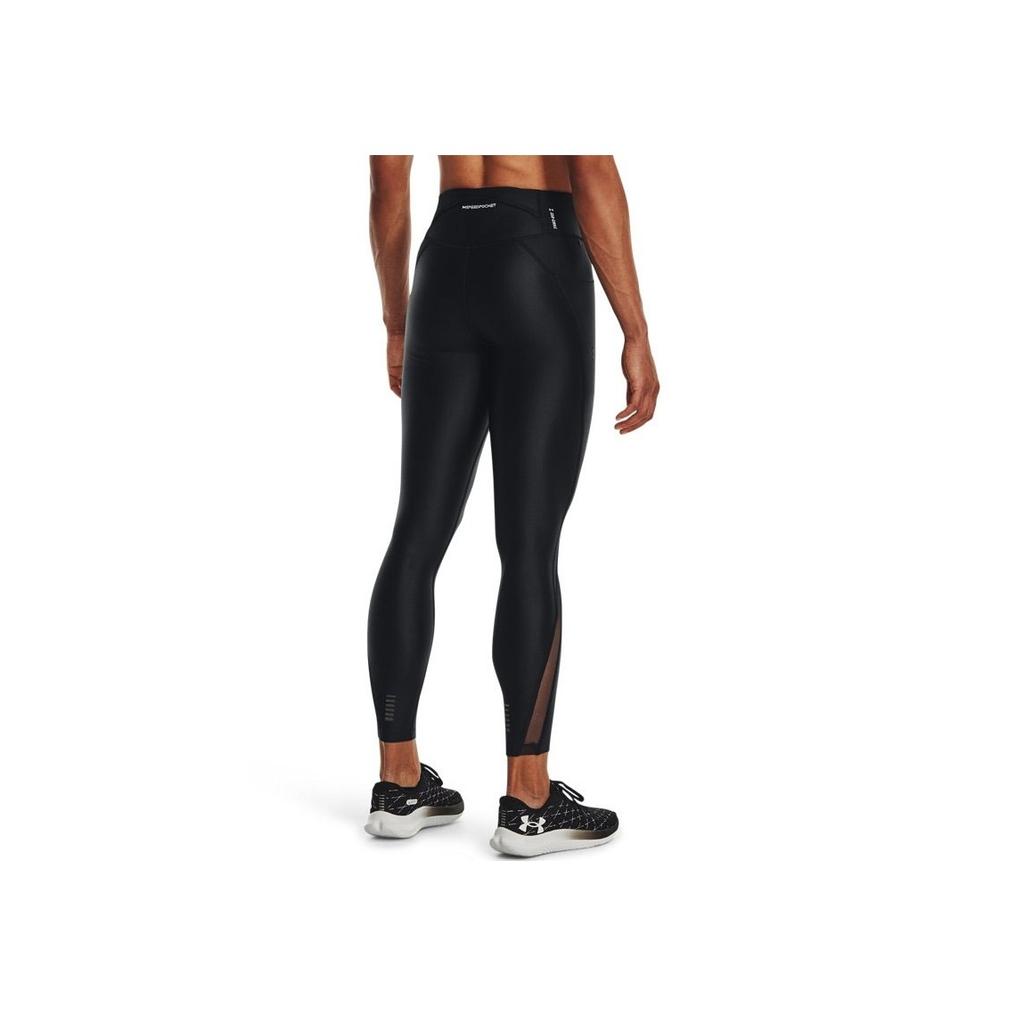 Under Armour Solid Color Running Leggings Nine-Point Vintage Sports Pants Women Bottoms Black 1376821-001