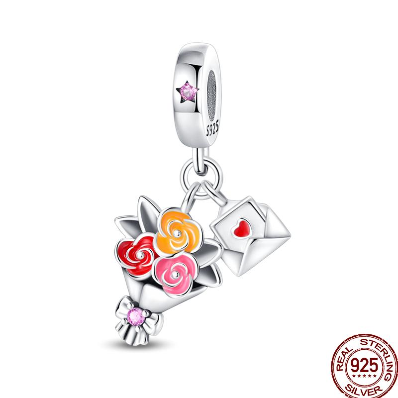 Copper Colorful Butterfly Insect Animal Giraffe Cute Kitten Beaded Beads Suitable Fit Pan Original Bracelet