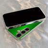 New Simple Design Green Electroplated Glass Phone Case, Suitable for Samsung S26/S25, S24/S23/S22/S21/S20, Etc. Models