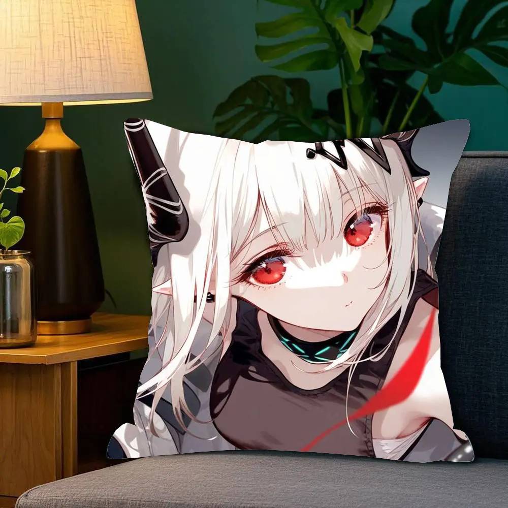 Mudrock Game A-Arknights Pillow Case Fashion Square Pillowcase Bedroom Sofa Room Ins Decoration Leisure