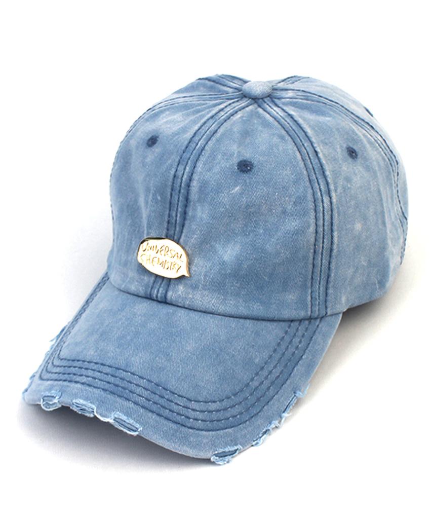 Yunibeosyeolkemiseuteuli Vintage Washing Bubble Blue Ballcap