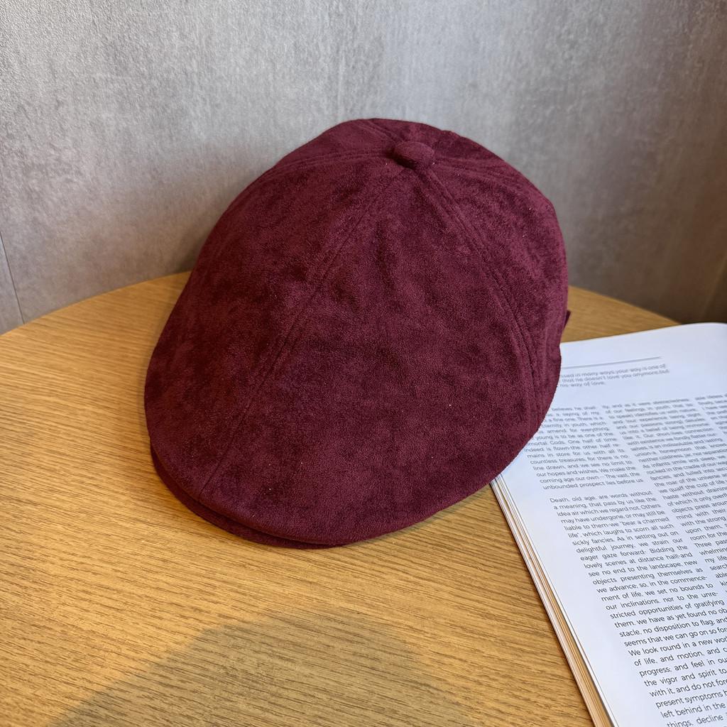 Solid Color Vintage Hat Women Polyester Material Sun Protection Adjustable Fit