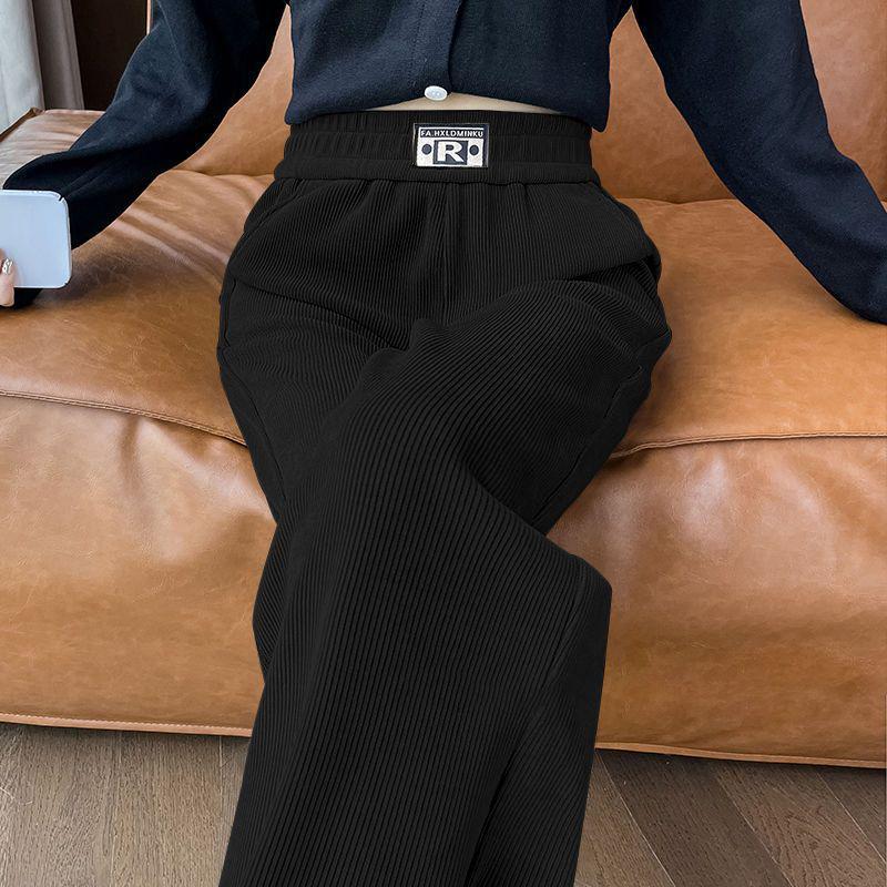 Women's Warm Fleece-Lined Corduroy Pants: Autumn/Winter, Narrow/Wide-Leg, Casual Trousers