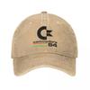 Cappellini da Baseball Vintage Commodore 64 Merch Per Unisex Cappelli Lavati Vintage C64 Retro SID Amiga Cappellino Cappello da Papà Regolabile