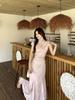 Plus Size Women's Summer Stand Collar Jacquard Slim Fit Qipao