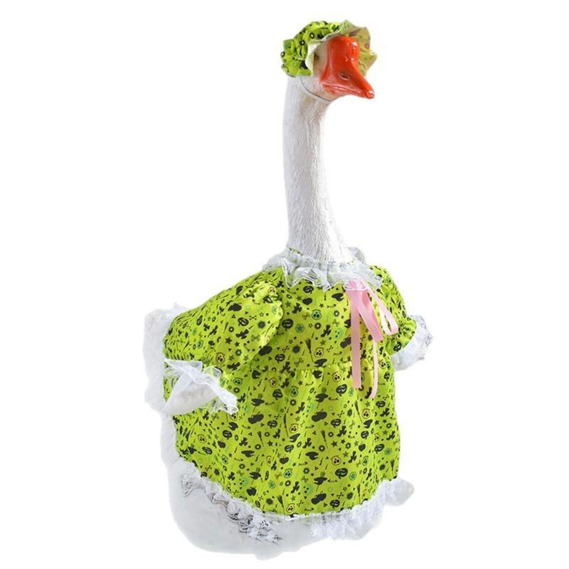 Adorable Fabric Geese Blouse Costume For Porch Yard Halloween Fall Seasonal Holiday Decorations