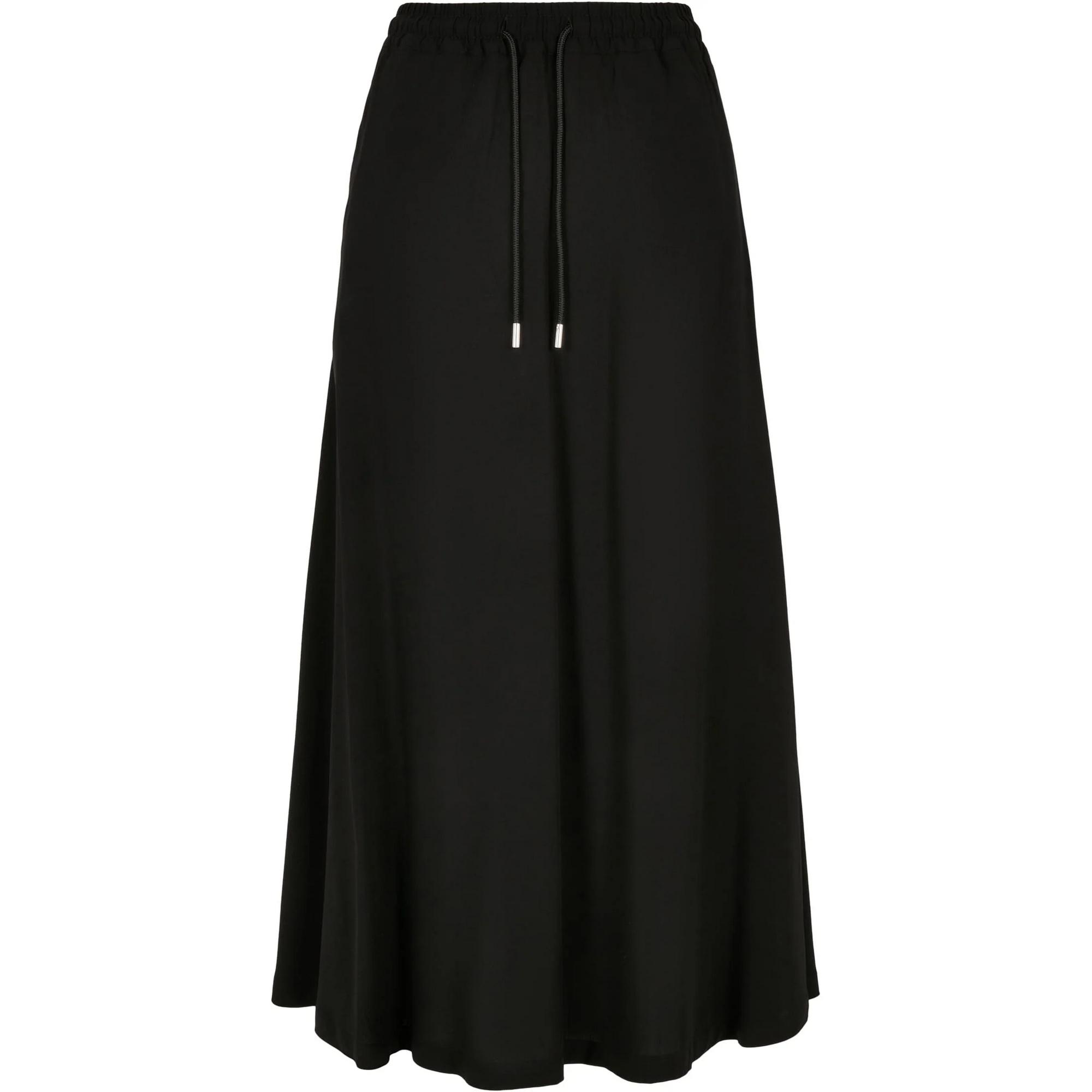 Gonna midi in viscosa da donna Urban Classics 3XL nero