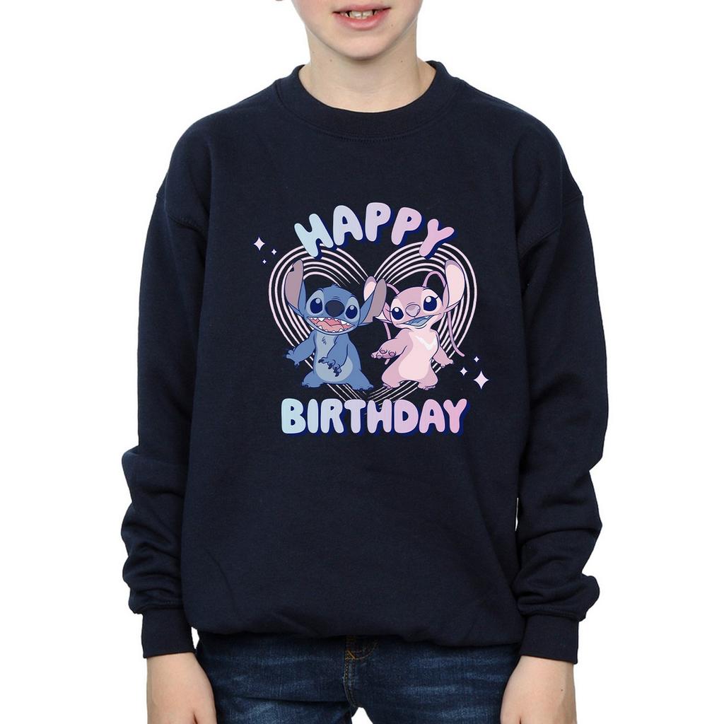 Lilo & Stitch Boys Disney Happy Birthday Sweatshirt