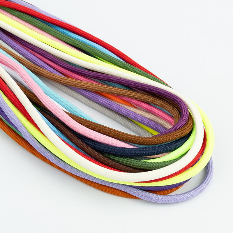 5mm Thick Colored Round Polyester Core Rope - Wear-Resistant for Binding, DIY Weaving, Clothing Waistbands, Hats, or Pants.