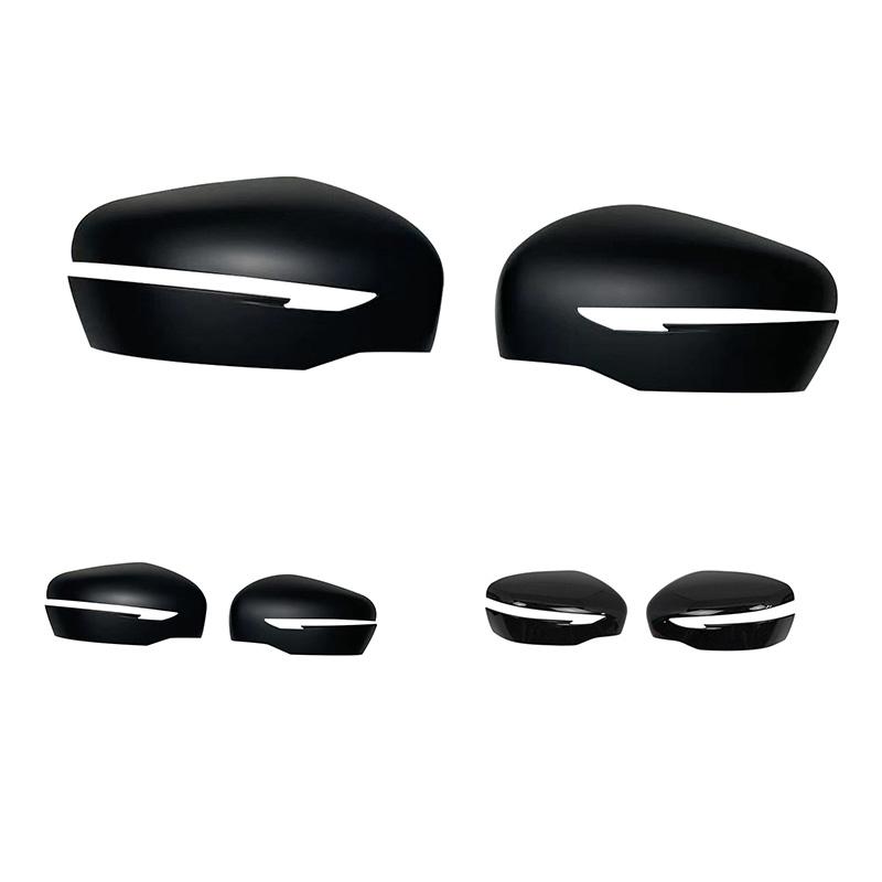 Kolip 1 Pair Exterior Side Rear View Mirror Housing, Car Door Wing Mirror Cover Cap Left And Right Sides Compatible For NAVARA D23 NP300 2015-2021