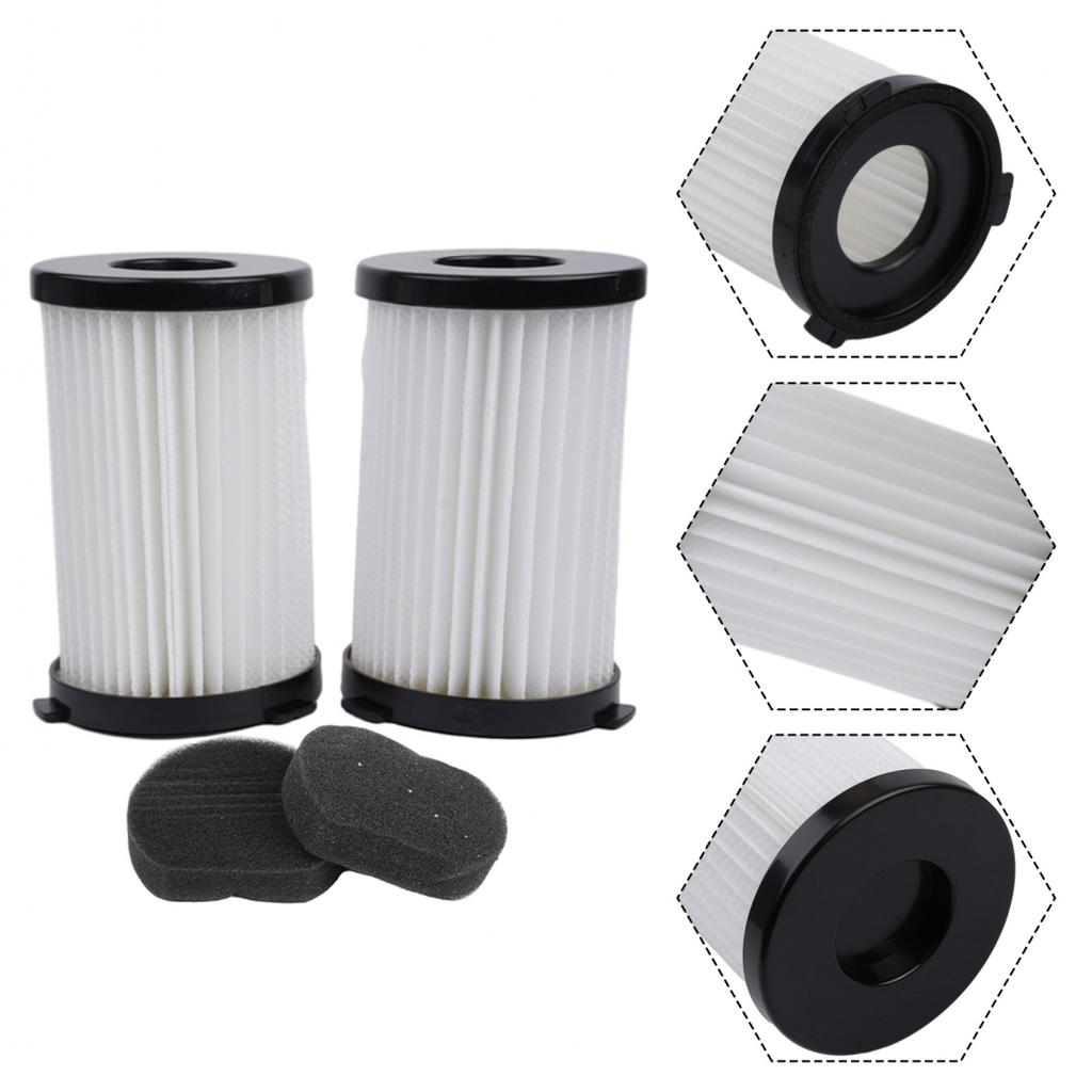 Spare Vacuum Parts Cleaner Filter 2pcs Compact Cylinder