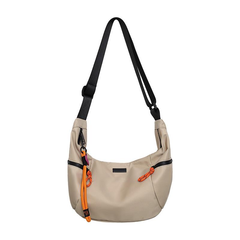 Drawstring Contrasting Shoulder Bag Large Capacity Backpack Travel Backpack Fashion Versatile Couple Bag