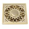 Gold Floor Drain Set Bathroom Toilet Deodorant AntiOdor AntiClogging Strainer Accessory(Shallow