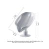 2pcs Hollow Soap Holder With Suction Cup Sponge Soap Dish With-Drain Leaf-Shaped Soap Box Soap Tray Solid Color Soap Box