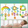 Baby Rainbow Plush Hanging Toy With Owl Rabbit Bee Figures For Nursery And Car Decor