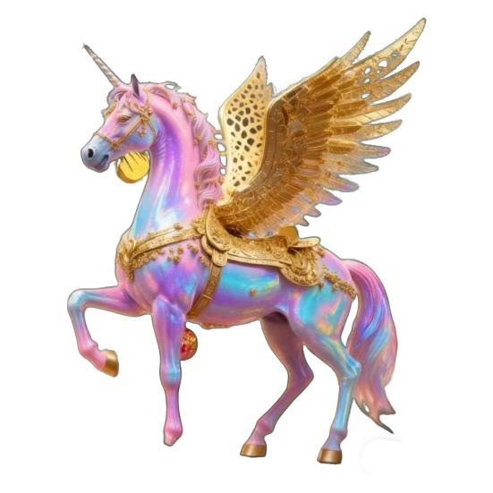 Pferd Ornament Acryl 2D Flach Realistisch Fliegendes Pferd Weihnachtsbaum Anhänger mit Funkelndem Strassstein Zuhause