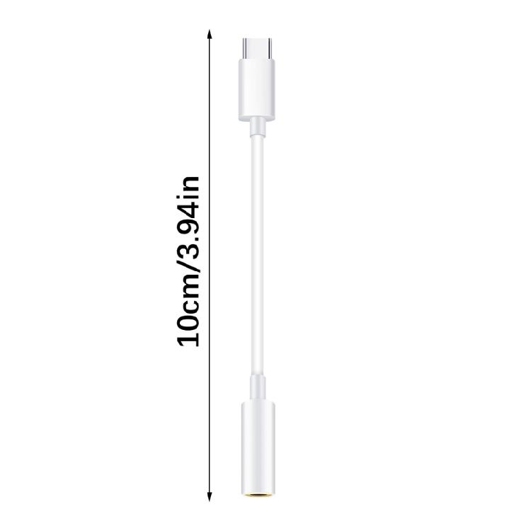 USB Type C to 3.5mm Female Headphone Adapter USB C to Sound Dongle Cable Cord Signal Transfer Converters for Mobile Phon