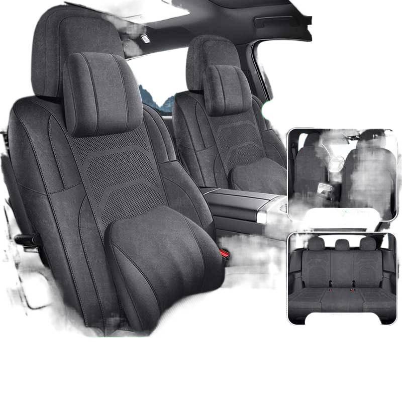 Ideal L7 Universal Car Seat Cushion: Four Seasons Full Surround Ram Saddle Pad for Five-Seater.