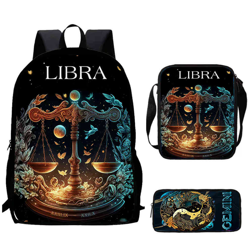 12 Sternbilder Schultasche High Definition Multifunktion Oxford Leichter Rucksack Haare