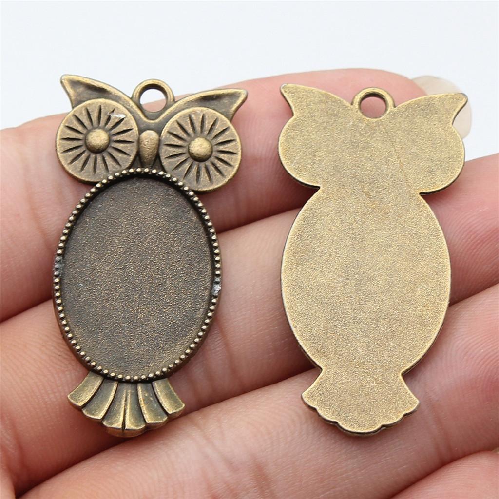 Accessories Parts Fit 18x25mm Oval Glass Cabochon Base Tray Bezel Wedding Jewelry Findings QA039