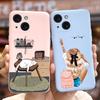 For Apple iPhone 15 Case Stylish Moon Spaceman Cartoon Cover Soft Silicone Phone Case For iPhone 15 Pro Max iPhone15 Plus Bumper