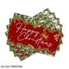 4pcs/6pcs, Christmas Placemats, Red Pine Christmas Placemats for Dining Table, Kitchen Dining Decoration, Suitable for Home Kitchen Restaurant Decor,