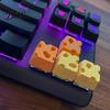 3D Printed Keycap for Cross Axis Switches 4PCS Cheese Keyboard Keycaps, Macaron Color Key Caps, Replacement Mechanical Keyboards Decorative