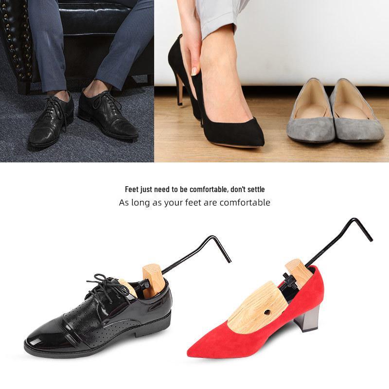Adjustable Pine Wood Shoe Stretcher for Men & Women - High & Flat Heel