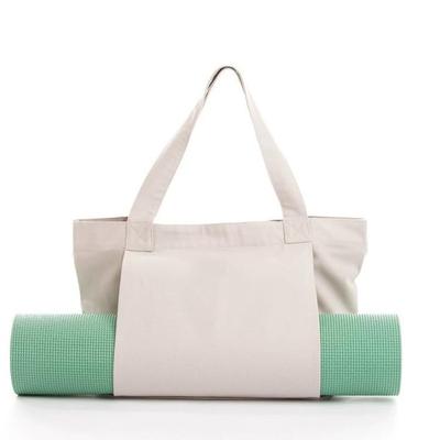 Large Capacity Yoga Mat Tote Storage Canvas Fabric Mat Pilates Mat Shoulder Bag for and More Bag, Multi-Storage, 2-Way Bag, Carrier, Sports, Pilates,