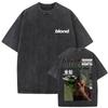 Washed Rapper Frank Vintage Oversized T Shirts Men Ocean Hip Hop Trend T Shirt Blond Pop Music Tshirts Male Fashion Streetwear