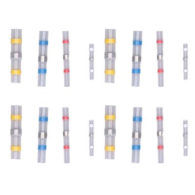 50 Stücke Schrumpf Draht Stecker Butt Crimp Terminal Wasserdicht Isolierte Set Kit