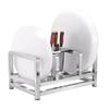 LIJIA KITCHENWARE Edelstahl Schneidebrett & Messerhalter