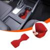 Soft Carbon Fiber Center Cup Holder Slot Mat For Nissan Frontier 2024-2025