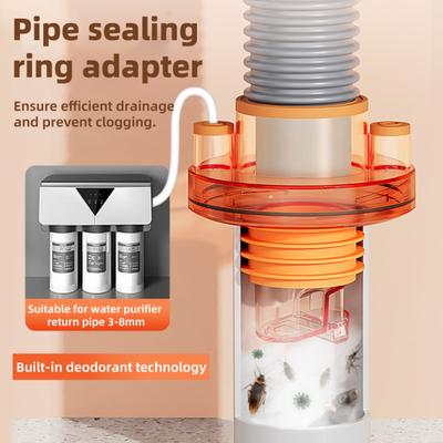 Kitchen Sink Drainage Pipe Connector Sewer Branch Water Pipe Connector for Dishwasher Washing Machine