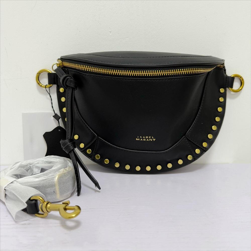 Schoolbag Women's Black New Fashion Rivet Bag Is Bag Retro Messenger Bag Luxury Shoulder Bag