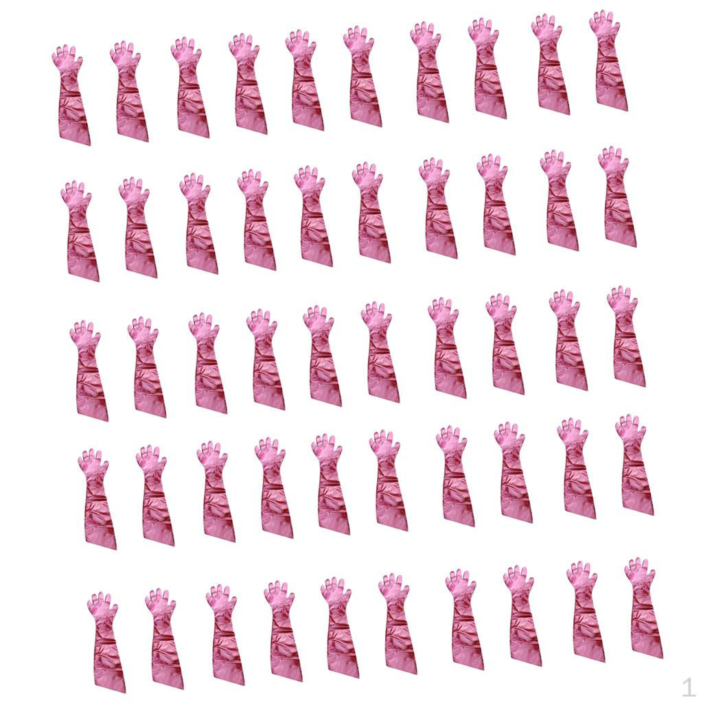 50 pieces Long Arm Length Disposable Pond/Aquarium Veterinary Gloves