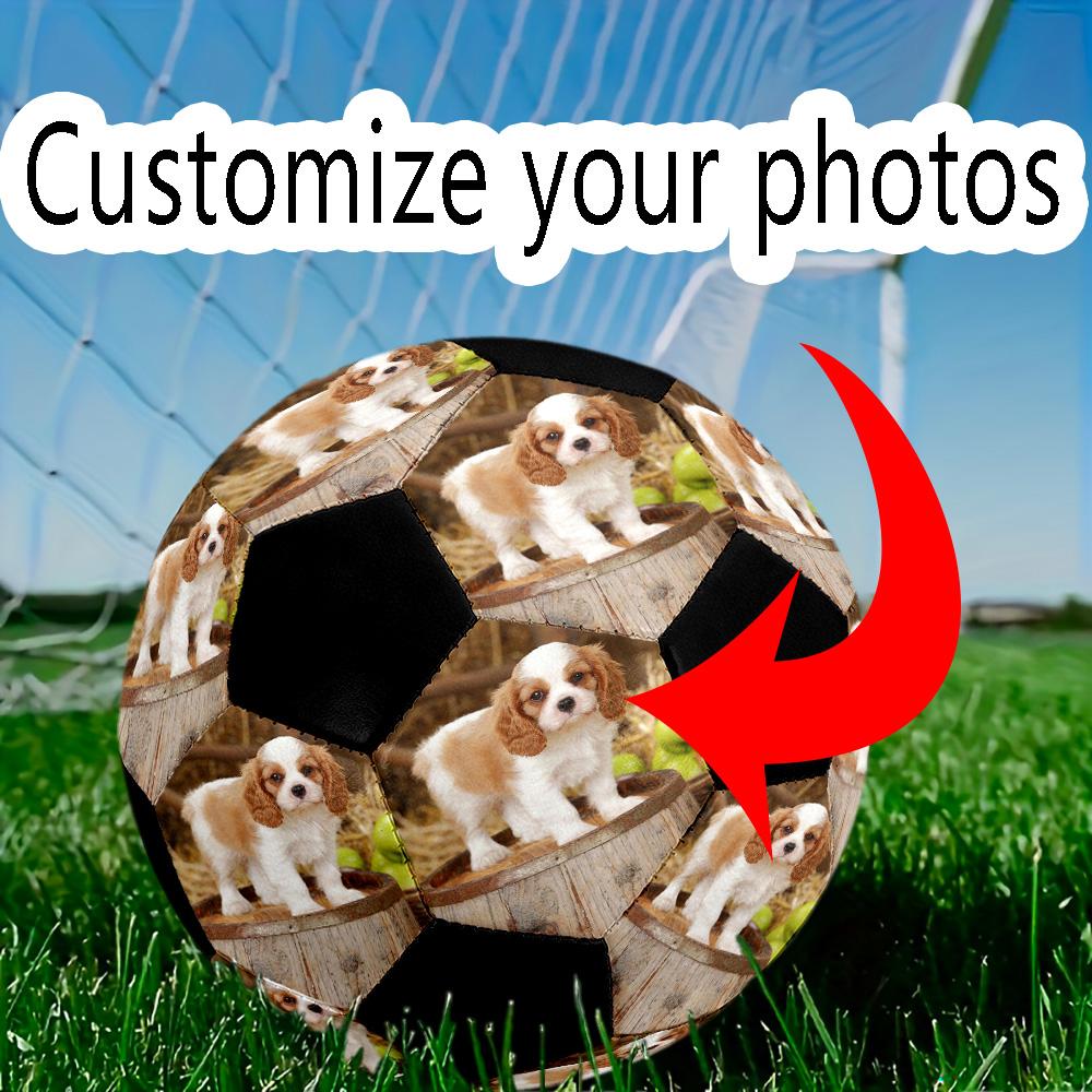 Cavalier Charles Spaniel Puppy. Personalized photo Size 5 Soccer Ball Machine Sewn Indoor/Outdoor Universal Football Personalized Soccer Ball