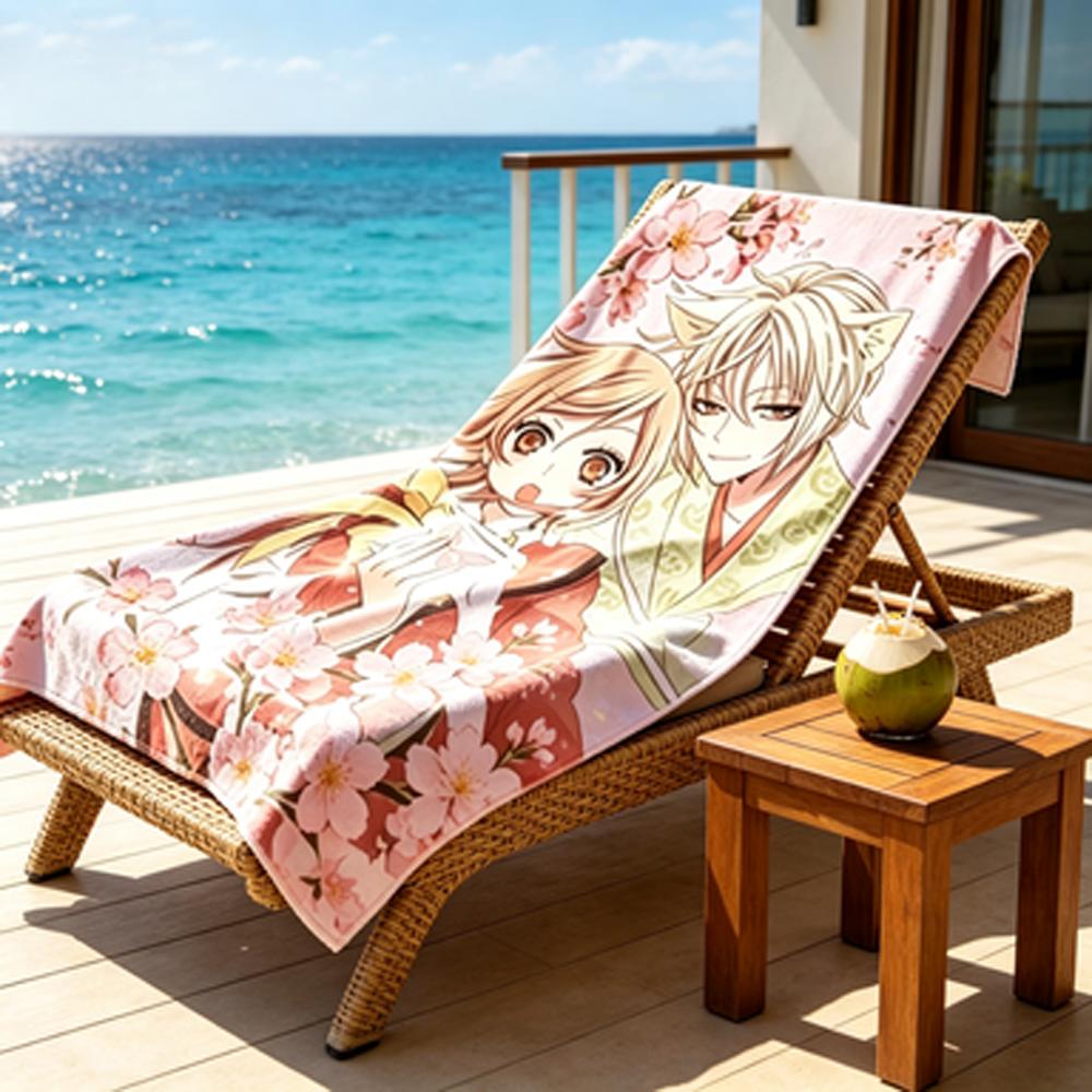 

Kamisama-Kiss-Comics-Anime Bath Towel Soft Absorbent Quick Dry for Sports Swimming Fitness Beach Outdoor Activities W40*H60(CM)