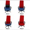 Stretch Computer Chair Cover Home Office Chair Cover Dustproof Swivel Chair Cover Slipcover Armchair Protector Gaming Chair Case