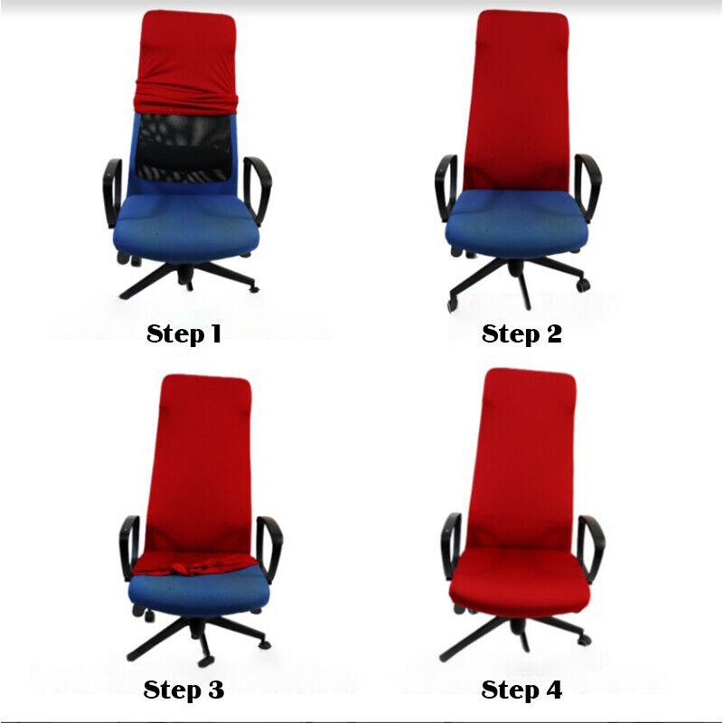 Stretch Computer Chair Cover Home Office Chair Cover Dustproof Swivel Chair Cover Slipcover Armchair Protector Gaming Chair Case