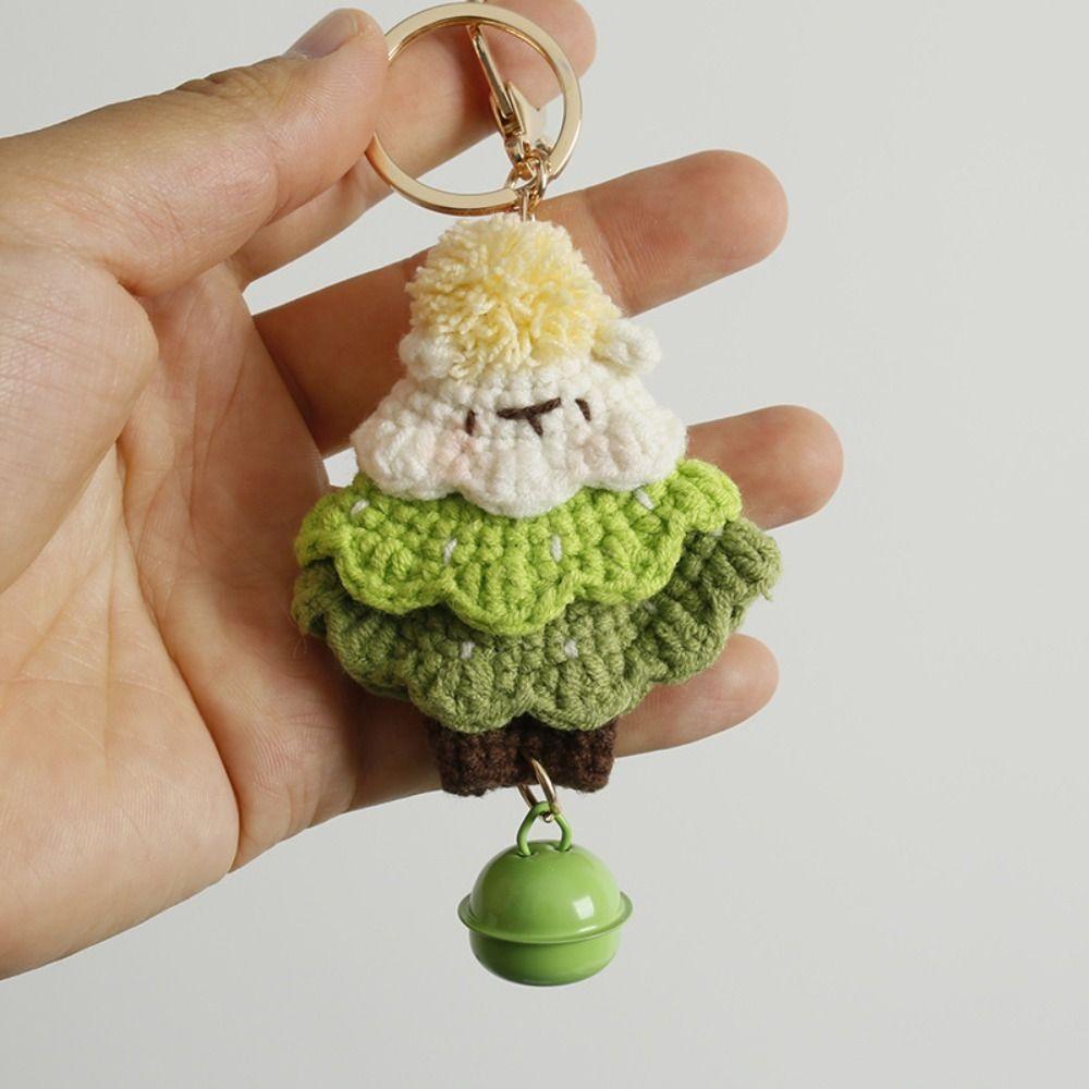 Handmade Car Key Chains Weaved Knitted Key Rings Funny Cartoon Hairball Key Chain  Gifts