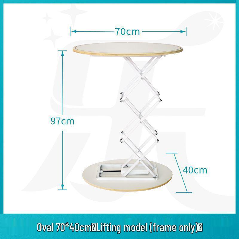 Luminous Hydraulic Pop-Up Frame: Foldable Display Stand & Quick Show Reception Table