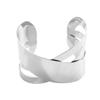 Modern Punk Bracelet Metal Bangles Geometric Arm Bracelet Wide Wrist Jewelry Metal Texture Present for Women and Girls