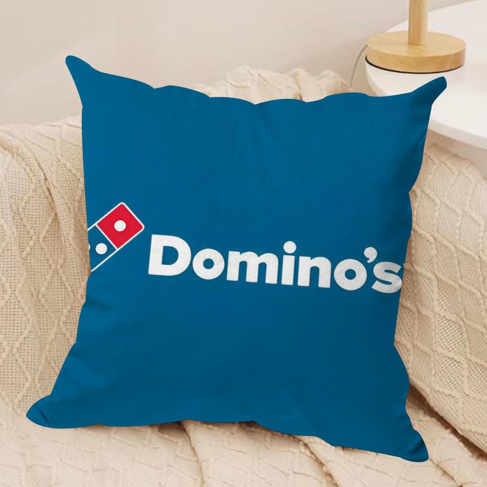 Food D-Domino'S Pizza Cushion Cover Soft Plush Fabric Double-Sided Printed Sofa Cushion Cover For All Seasons Home Decor Gift