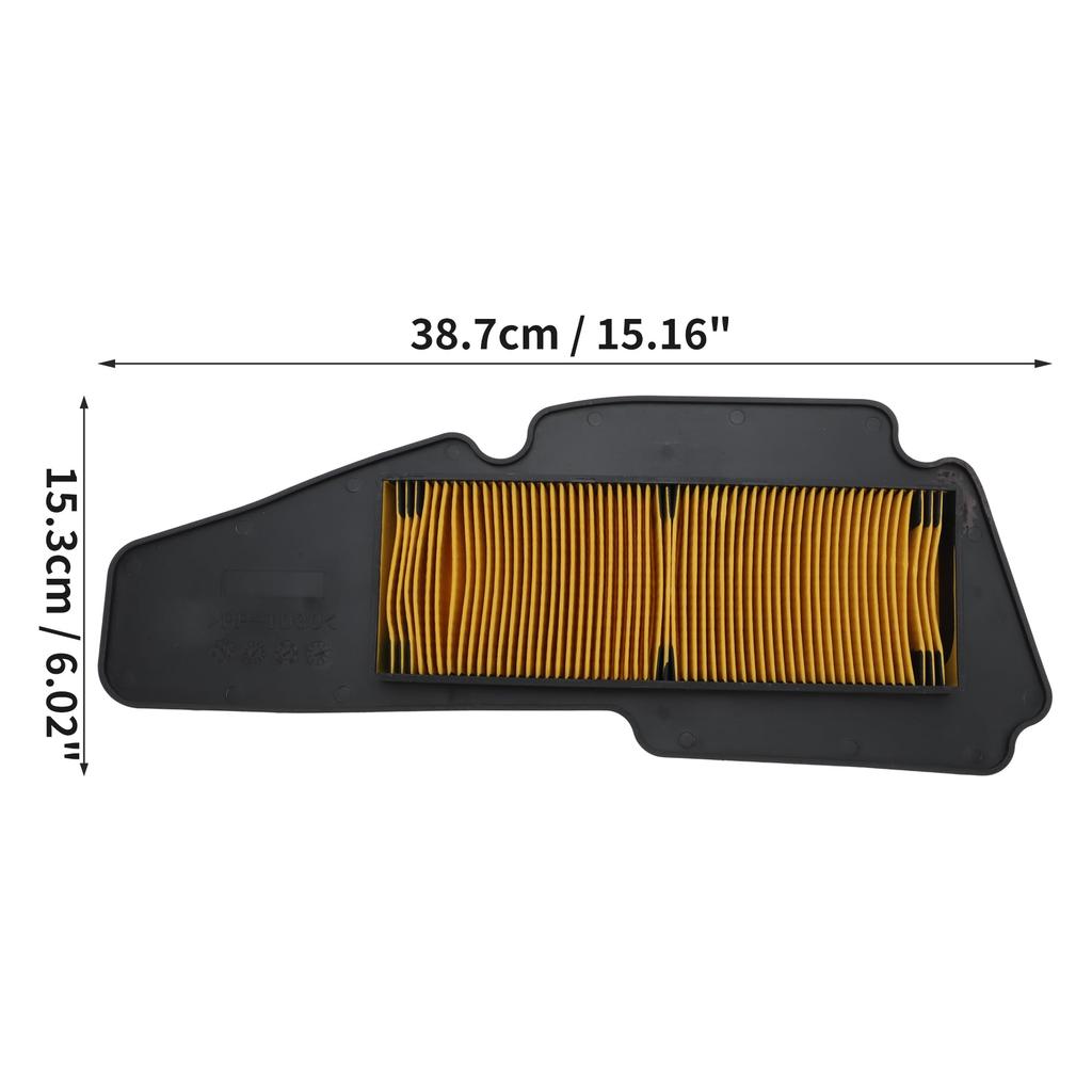 BULLSPANN Motorcycle Air Cleaner Air Filter Air Element Air Cleaner Element Compatible with YAMAHA MAJESTY S Black Yellow