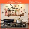 Removable Waterproof Wall Stickers Wall Decals Hand Painted Pvc Wall Posters Dining Room Decoration Kitchen Decor