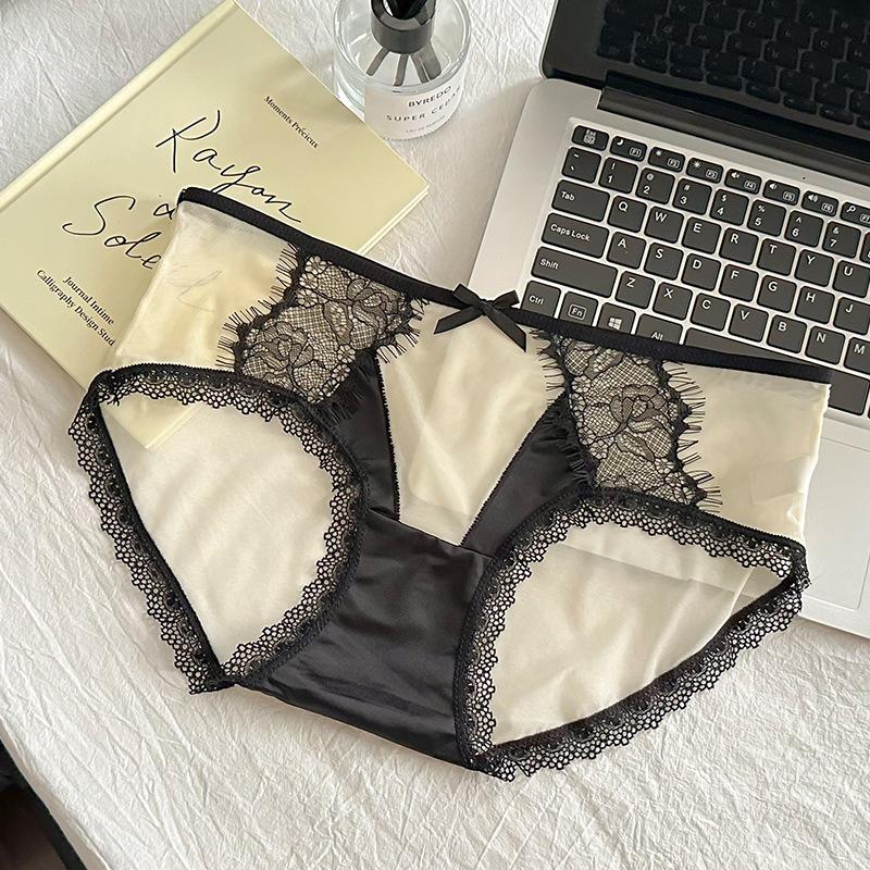 Damen Neue Hochwertige Satin Reine Begierde Spitze Hüftlift Sexy Unterwäsche