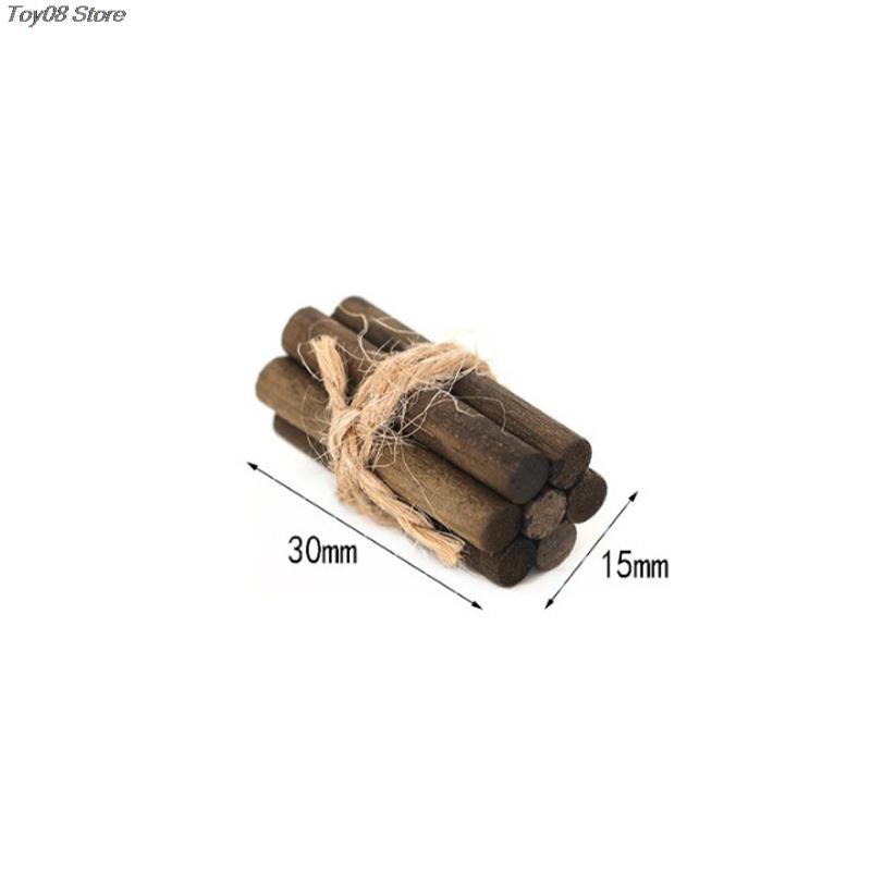 1Pc 1:12 Dollhouse Miniature Metal Firewood Holder Decoration Toy Furniture Garden Lawn Fireplace Dollhouse Home Accessories