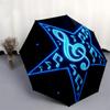 1pc Music Star Automatic Folding Umbrella, Heavy Duty 8 Rib Iron Frame,  Suitable for Travel, Daily Use, Birthday, Decor Gift  79