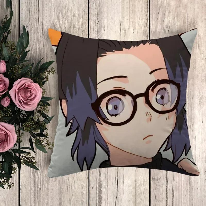 Kissen Demon Slayer Dekorative Kissenhülle Kissenbezug x Kissenbezüge Herbstdeko Sofakissen Bezüge für Bettkissen
